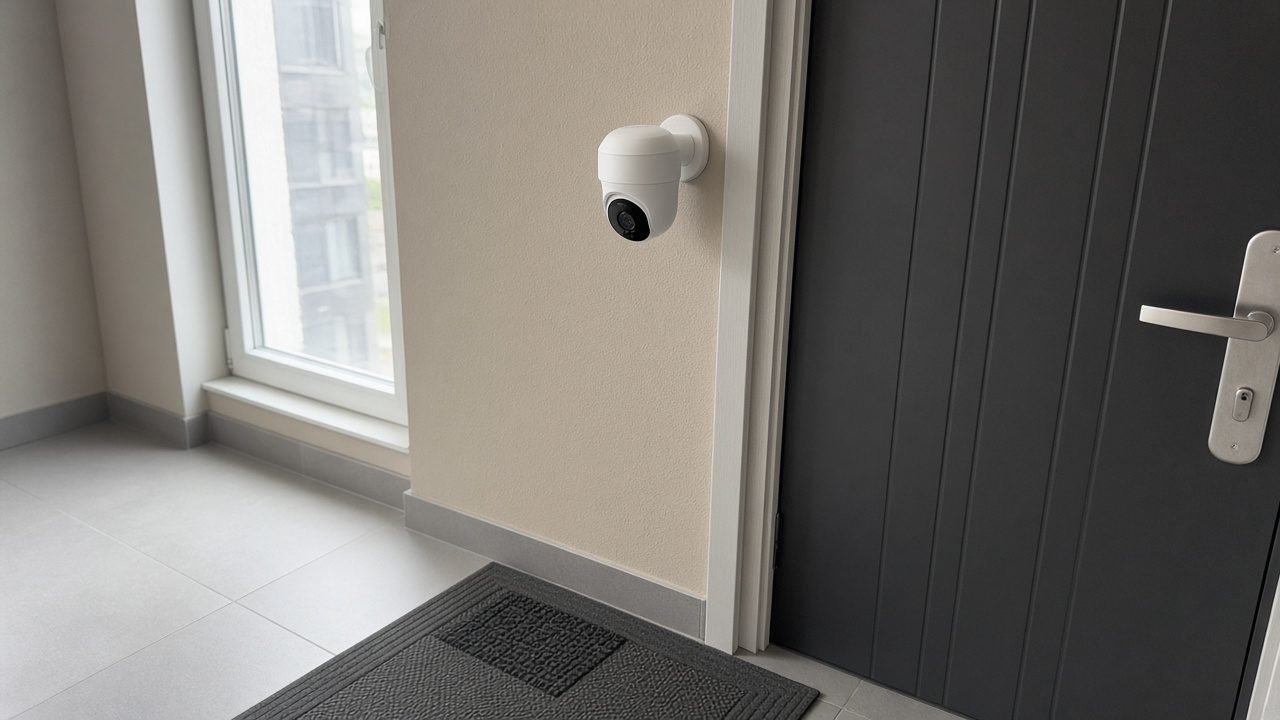 Kamera an der Wohnungstür einer Mietwohnung